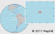 Gray Location Map of the area around 11° 20' 3" S, 85° 46' 30" W