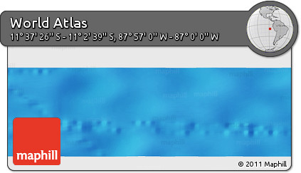 Physical Panoramic Map of the Area around 11° 20' 3" S, 87° 28' 29" W