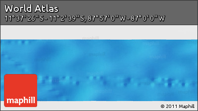 Physical Panoramic Map of the Area around 11° 20' 3" S, 87° 28' 29" W