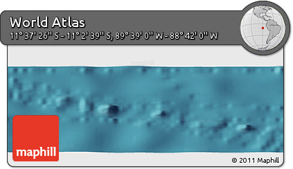 Satellite Panoramic Map of the Area around 11° 20' 3" S, 89° 10' 30" W