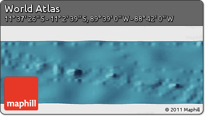 Satellite Panoramic Map of the Area around 11° 20' 3" S, 89° 10' 30" W