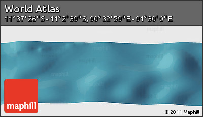Satellite Panoramic Map of the Area around 11° 20' 3" S, 91° 1' 30" E