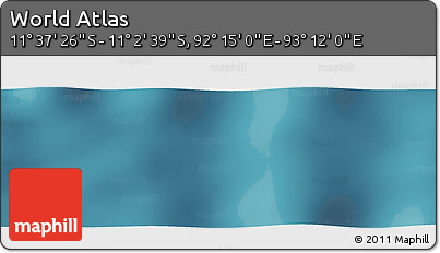 Satellite Panoramic Map of the Area around 11° 20' 3" S, 92° 43' 29" E