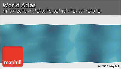 Satellite Panoramic Map of the Area around 11° 20' 3" S, 92° 43' 29" E