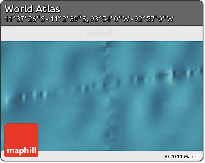 Satellite 3D Map of the Area around 11° 20' 3" S, 93° 25' 30" W