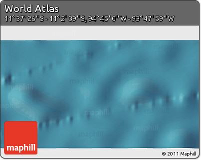 Satellite 3D Map of the Area around 11° 20' 3" S, 94° 16' 30" W
