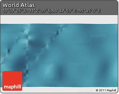 Satellite 3D Map of the Area around 11° 20' 3" S, 95° 16' 30" E