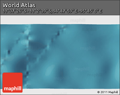 Satellite 3D Map of the Area around 11° 20' 3" S, 95° 16' 30" E