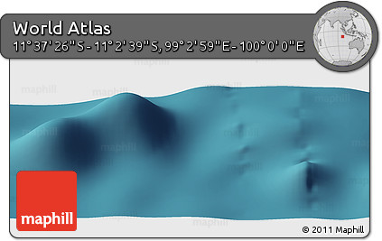 Satellite Panoramic Map of the Area around 11° 20' 3" S, 99° 31' 30" E