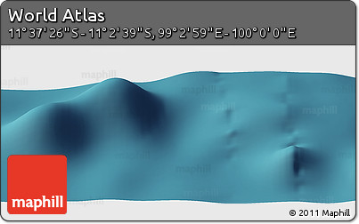 Satellite Panoramic Map of the Area around 11° 20' 3" S, 99° 31' 30" E