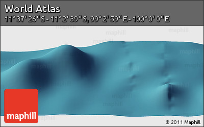 Satellite Panoramic Map of the Area around 11° 20' 3" S, 99° 31' 30" E