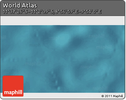Satellite 3D Map of the Area around 11° 20' 3" S, 9° 25' 30" E