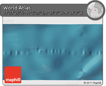 Satellite 3D Map of the Area around 11° 20' 3" S, 9° 16' 30" W