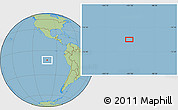 Savanna Style Location Map of the area around 11° 51' 9" S, 101° 55' 30" W
