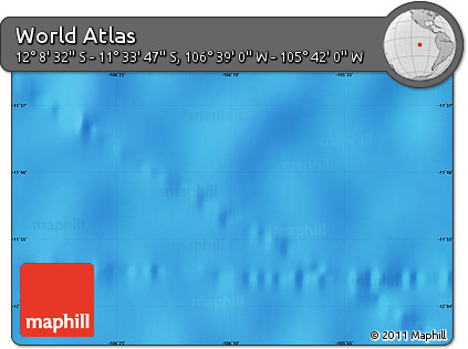 Physical Map of the Area around 11° 51' 9" S, 106° 10' 30" W