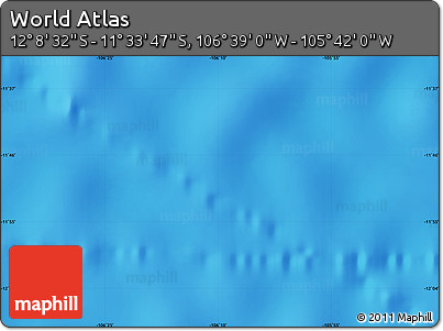 Physical Map of the Area around 11° 51' 9" S, 106° 10' 30" W