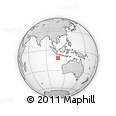 Outline Map of the Area around 11° 51' 9" S, 107° 10' 30" E, rectangular outline