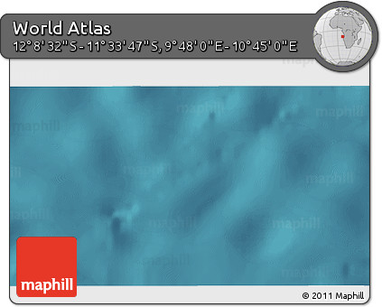 Satellite 3D Map of the Area around 11° 51' 9" S, 10° 16' 30" E