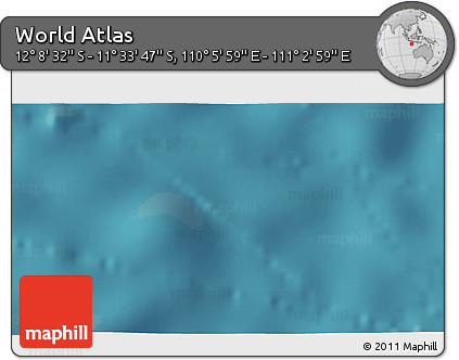 Satellite 3D Map of the Area around 11° 51' 9" S, 110° 34' 29" E