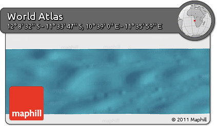 Satellite Panoramic Map of the Area around 11° 51' 9" S, 11° 7' 30" E