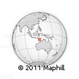 Outline Map of the Area around 11° 51' 9" S, 122° 28' 29" E, rectangular outline
