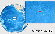 Shaded Relief Location Map of the area around 11° 51' 9" S, 123° 10' 30" W