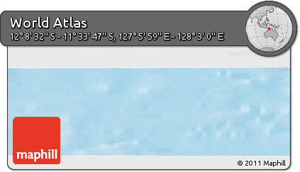 Physical Panoramic Map of the Area around 11° 51' 9" S, 127° 34' 30" E