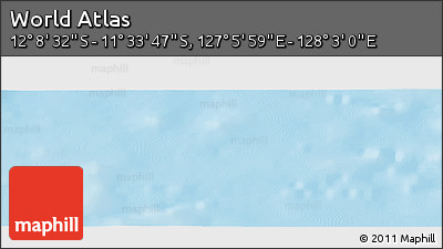 Physical Panoramic Map of the Area around 11° 51' 9" S, 127° 34' 30" E