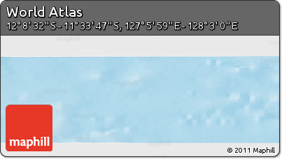 Physical Panoramic Map of the Area around 11° 51' 9" S, 127° 34' 30" E