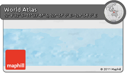 Political Panoramic Map of the Area around 11° 51' 9" S, 128° 25' 30" E