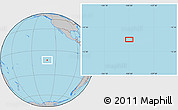 Gray Location Map of the area around 11° 51' 9" S, 130° 49' 29" W