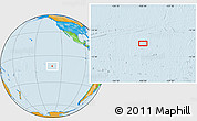 Political Location Map of the area around 11° 51' 9" S, 130° 49' 29" W