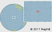 Savanna Style Location Map of the area around 11° 51' 9" S, 130° 49' 29" W, hill shading