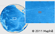 Shaded Relief Location Map of the area around 11° 51' 9" S, 130° 49' 29" W