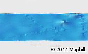 Shaded Relief Panoramic Map of the area around 11° 51' 9" S, 135° 4' 29" W