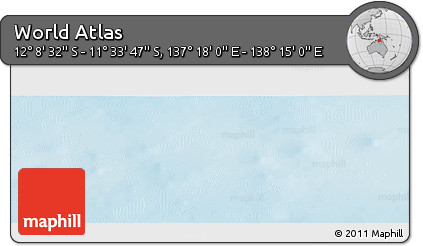 Physical Panoramic Map of the Area around 11° 51' 9" S, 137° 46' 30" E