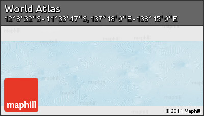 Physical Panoramic Map of the Area around 11° 51' 9" S, 137° 46' 30" E