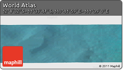 Satellite Panoramic Map of the Area around 11° 51' 9" S, 141° 10' 30" E