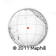 Outline Map of the Area around 11° 51' 9" S, 145° 16' 30" W, rectangular outline