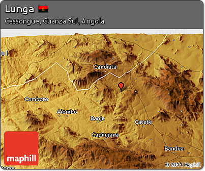 Physical 3D Map of Lunga