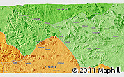 Political 3D Map of Singualele