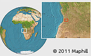 Satellite Location Map of Singualele