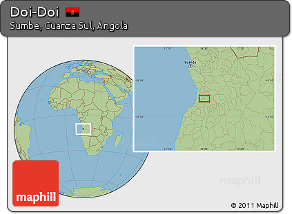 Savanna Style Location Map of Doi-Doi