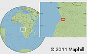 Savanna Style Location Map of Singualele