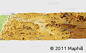 Physical Panoramic Map of Singualele