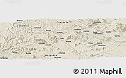 Shaded Relief Panoramic Map of Singualele