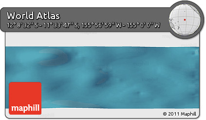 Satellite Panoramic Map of the Area around 11° 51' 9" S, 155° 28' 29" W