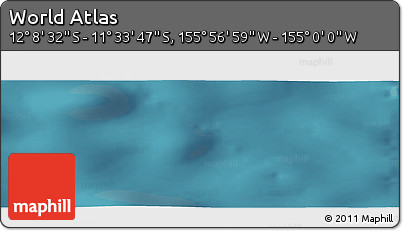 Satellite Panoramic Map of the Area around 11° 51' 9" S, 155° 28' 29" W