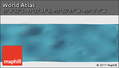 Satellite Panoramic Map of the Area around 11° 51' 9" S, 155° 28' 29" W