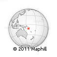 Outline Map of the Area around 11° 51' 9" S, 157° 19' 29" E, rectangular outline